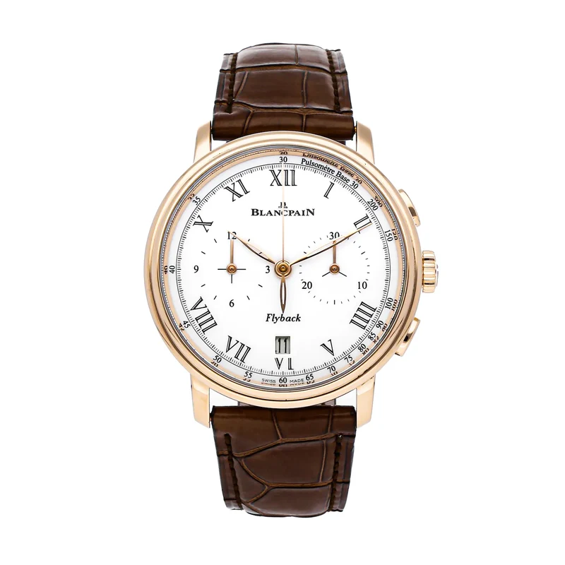 BLANCPAIN Villeret Chronographe Flyback Pulsometre REF 6680F-3631-55B