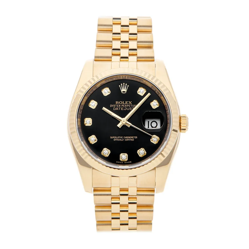 ROLEX Datejust 116238 REF 116238 BLK DIA JUB