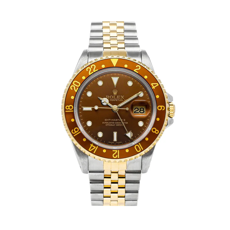 ROLEX GMT-Master II "Rootbeer" 16713 REF 16713 BRW BRW JUB