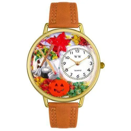 Autumn Leaves Watch in Gold (Large)