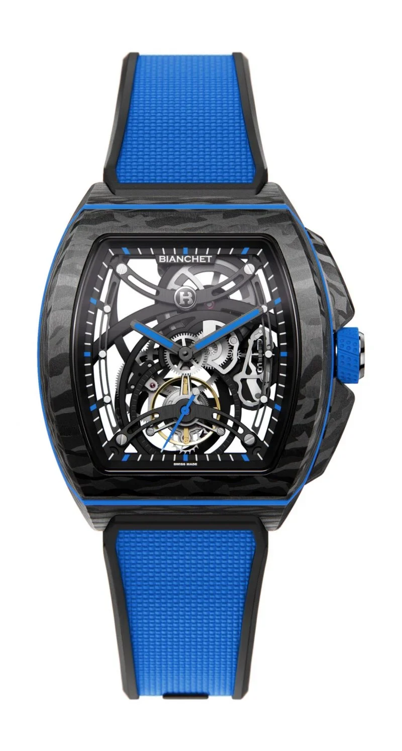 Bianchet Carbon Ocean Blue Tourbillon B1.618 Openwork Limited edition of 21 pieces