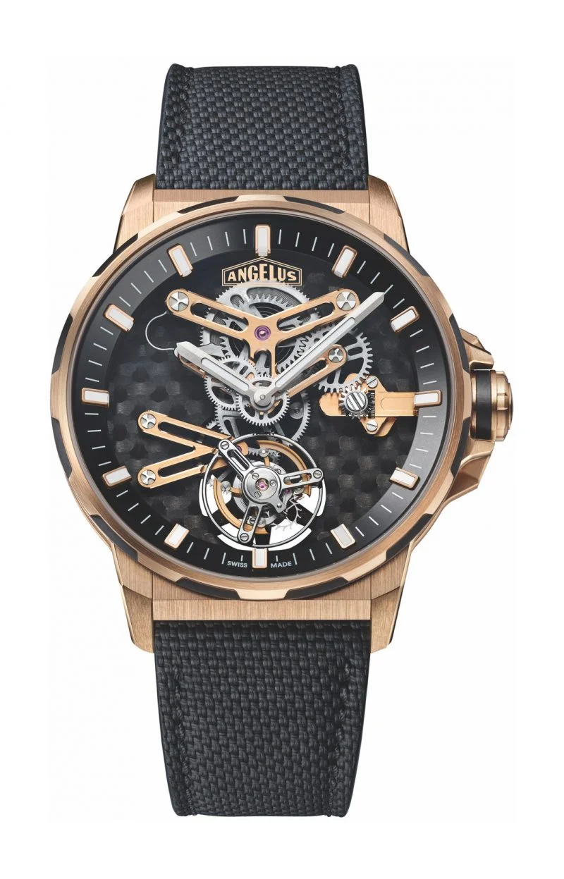 Angelus Gold & Carbon Flying Tourbillon Limited edition of 18 pieces