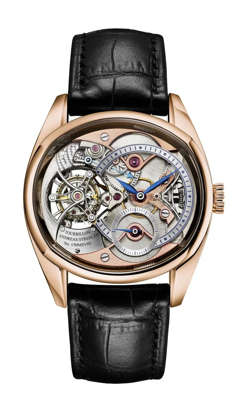 Andreas Strehler Trans-Axial Remontoir Tourbillon 18K Red Gold