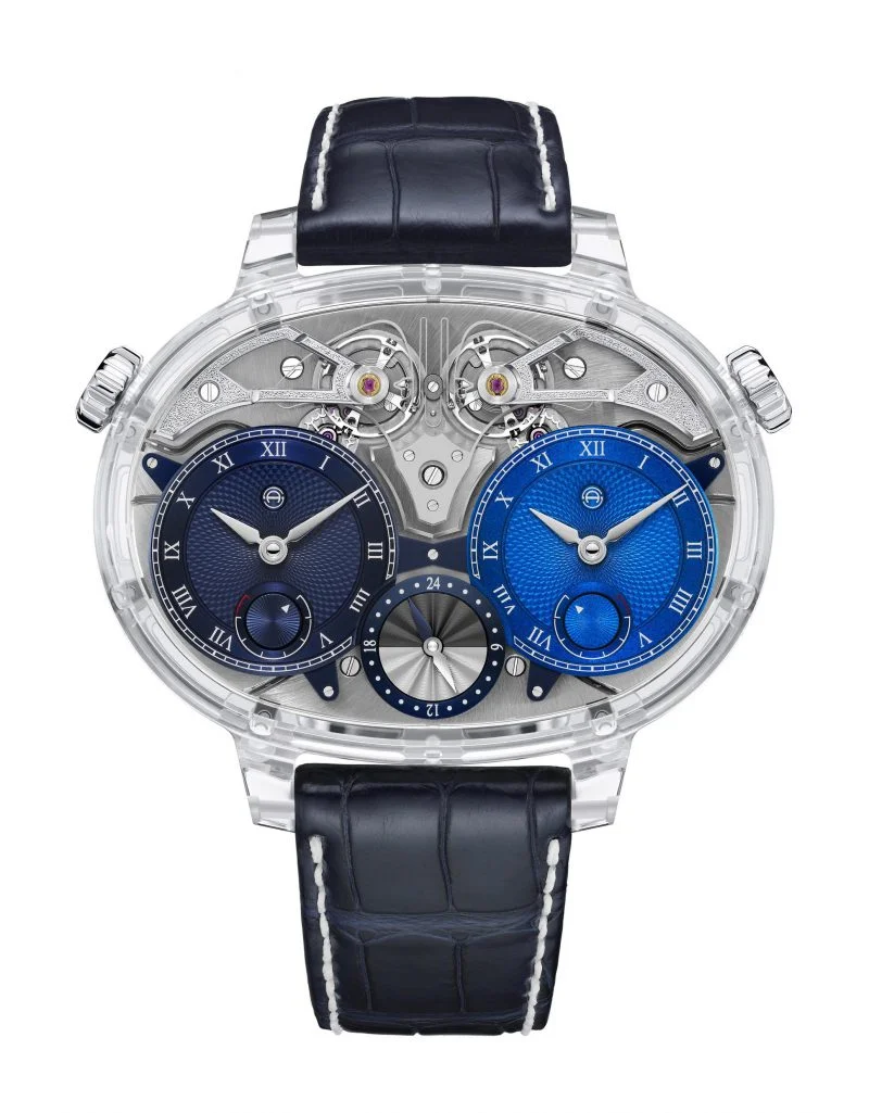 Armin Strom Dual Time Resonance Sapphire Limited edition of 8 pieces