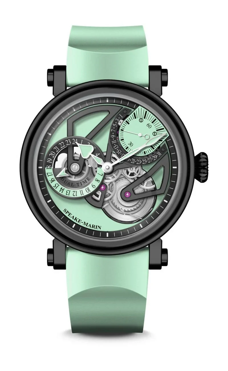 Speake-Marin One & Two Openworked Dual Time Mint Limited edition
