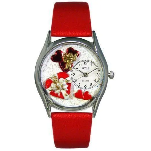 Valentine's Day Watch (Red) Small Silver Style
