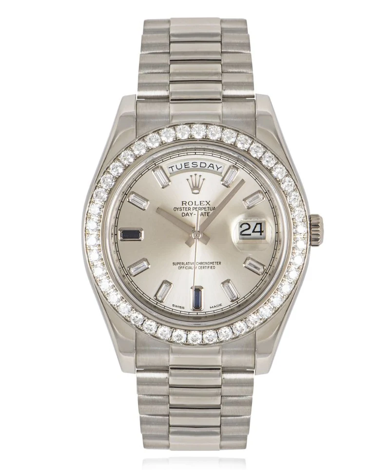 ROLEX DAY-DATE II DIAMOND SET 218349