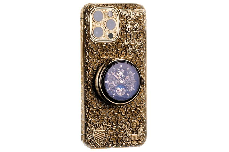 iPhone 14 Pro MAX Gold & Black Diamond Time Edition
