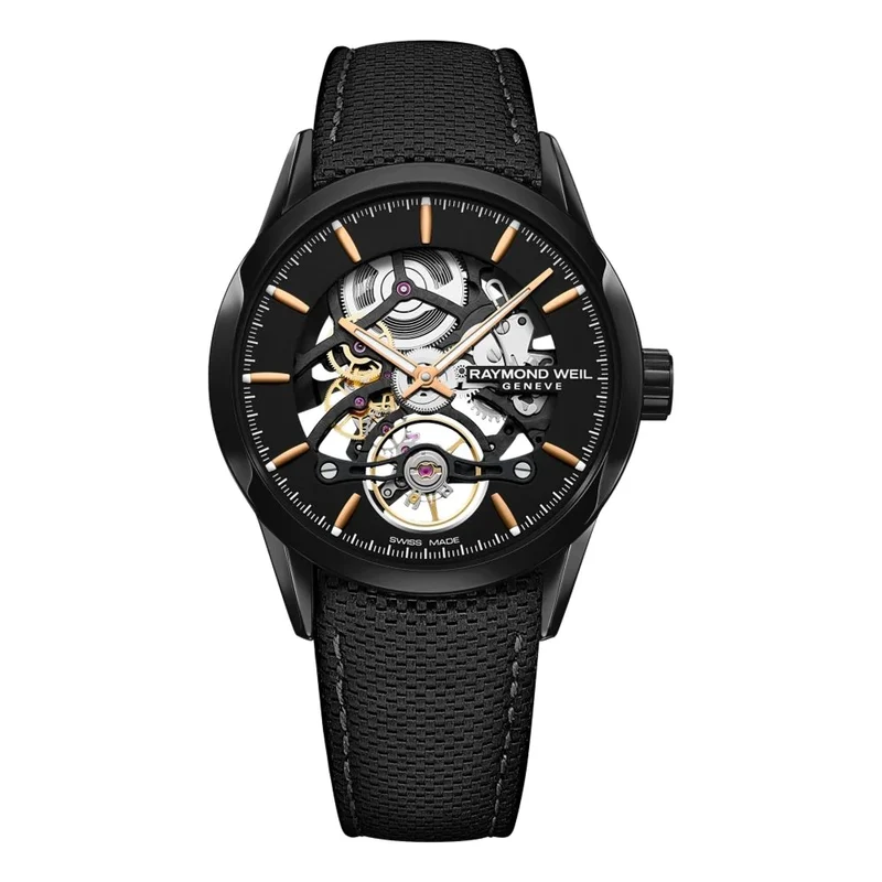Raymond Weil Freelancer Skeleton - Black Bezel Reference 2785-BC5-20001