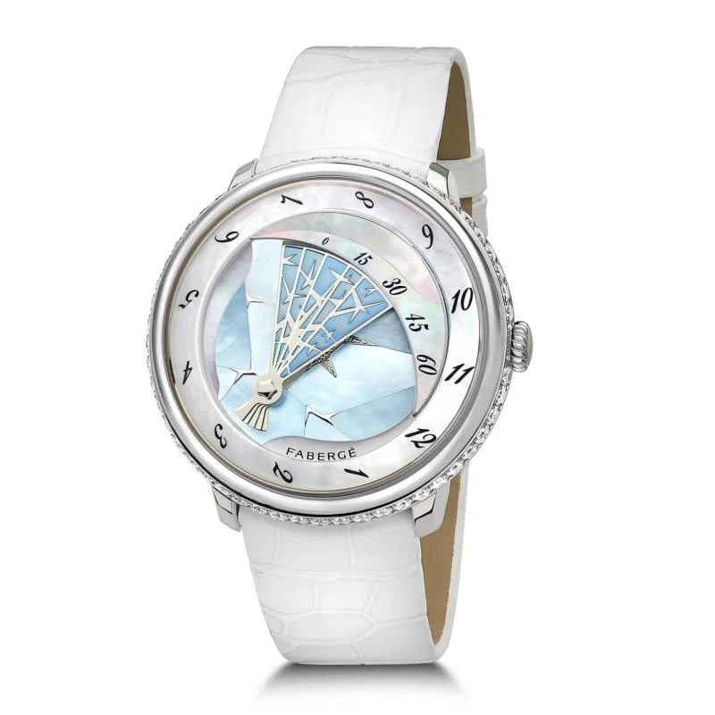 Compliquée Peacock 18K Rose Gold White Watch REF: 2303/4