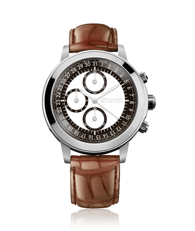 QUINTING Mysterious Chronograph, Leather Strap