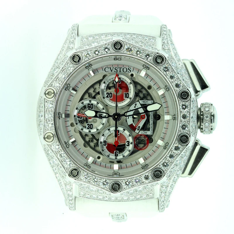 CVSTOS Challenge-R 50 Chrono Stainless Steel & Diamond Model Ref : CV6016CHR50AC0101LHFD2