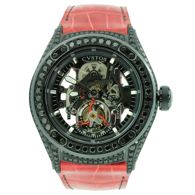 CVSTOS Challenge R 50 Tourbillon Sport Black Steel Black Diamond Model Ref : Challenge R 50 Tourbillon Sport Black Steel Black