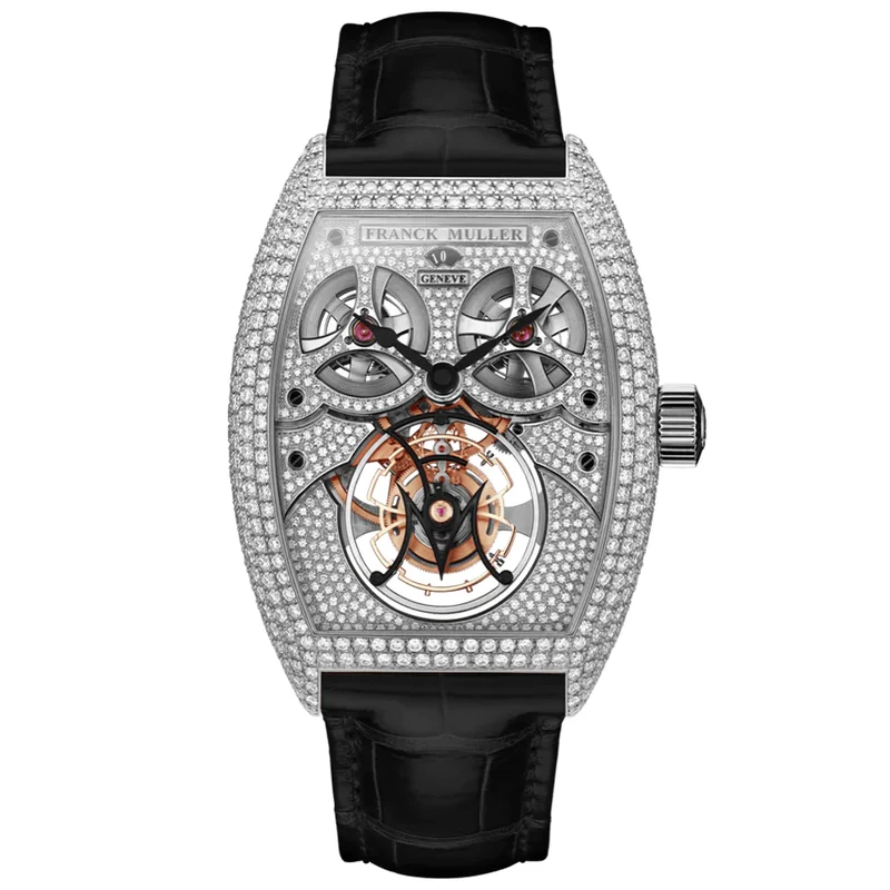 FRANCK MULLER GIGA Tourbillon White Gold Full Diamond Model Ref : 8889 T G MVT D8 OG