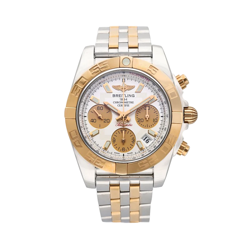 Breitling Chronomat Reference CB0140, a stainless steel and rose gold automatic wristwatch with date and bracelet