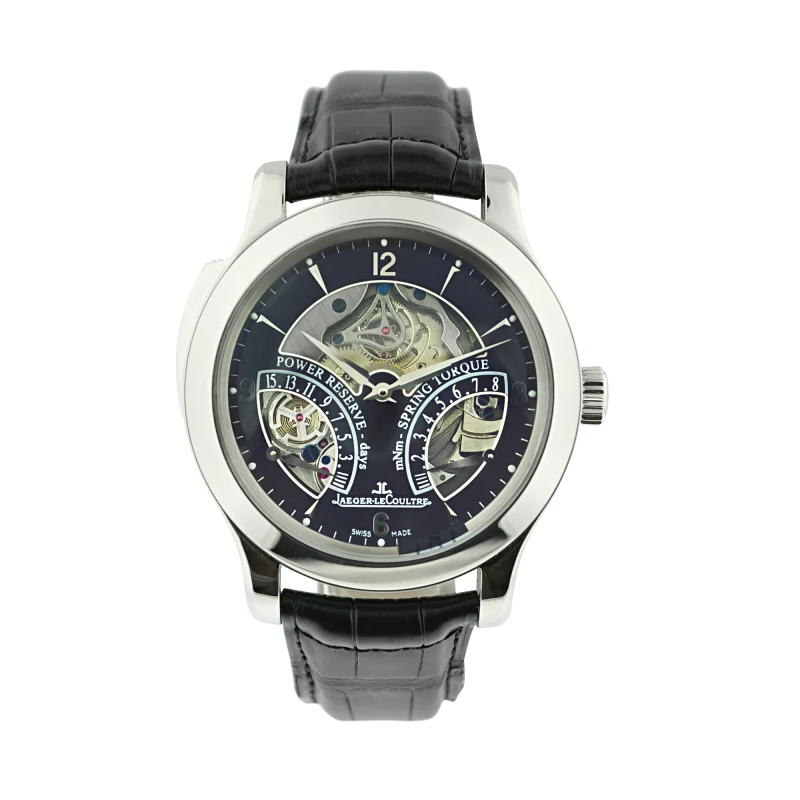 Jaeger-LeCoultre Master Minute Repeater "Edition Speciale" Reference Q1646410, a platinum mechanical minute repeating wristwatch with power reserve, Circa 2000's