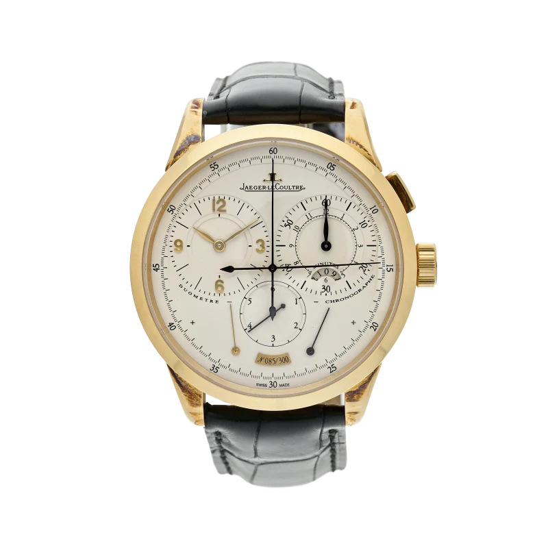 Jaeger-LeCoultre Duomètre á Chronographe Ref. Q6011420, a yellow gold mechanical chronograph with power reserve and jumping seconds, Circa 2010