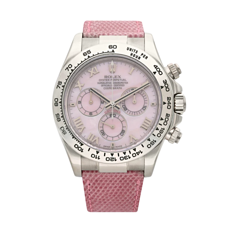 Rolex Beach Daytona Reference 116519, a white gold automatic wristwatch with chronograph
