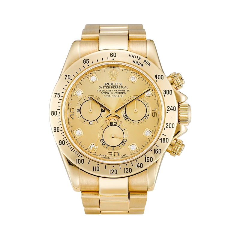 Rolex Daytona Reference 116508-0006, a yellow gold automatic wristwatch with chronograph, Circa 2021