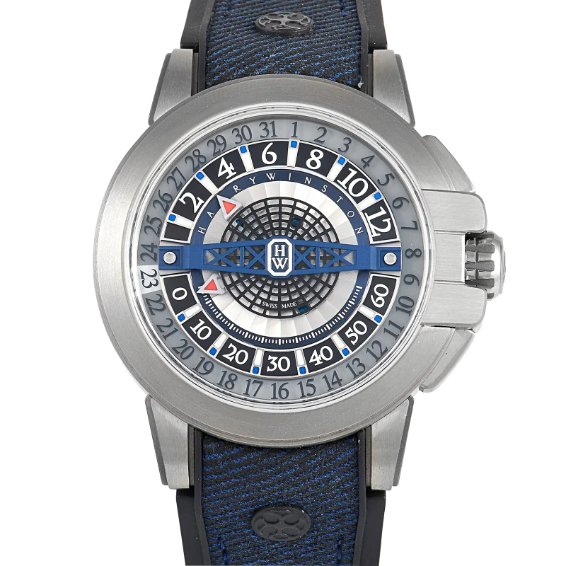 Harry Winston Limited Edition Project Z12 Reference OCEAHR42ZZ001, a zalium automatic wristwatch with retrograde