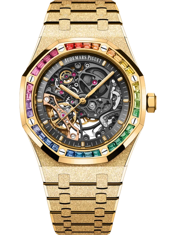 ROYAL OAK FROSTED GOLD DOUBLE BALANCE WHEEL OPENWORKED Ref. 15412BA.YG.1224BA.01