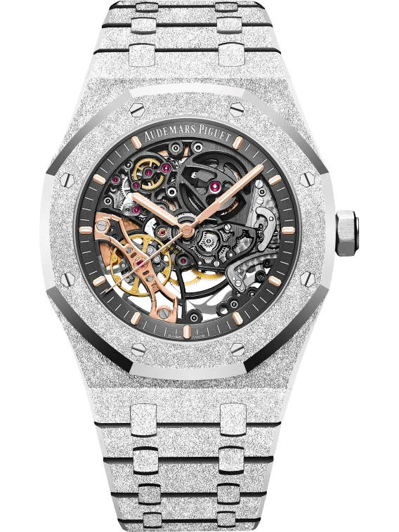 ROYAL OAK FROSTED GOLD DOUBLE BALANCE WHEEL OPENWORKED Ref. 15407BC.GG.1224BC.01