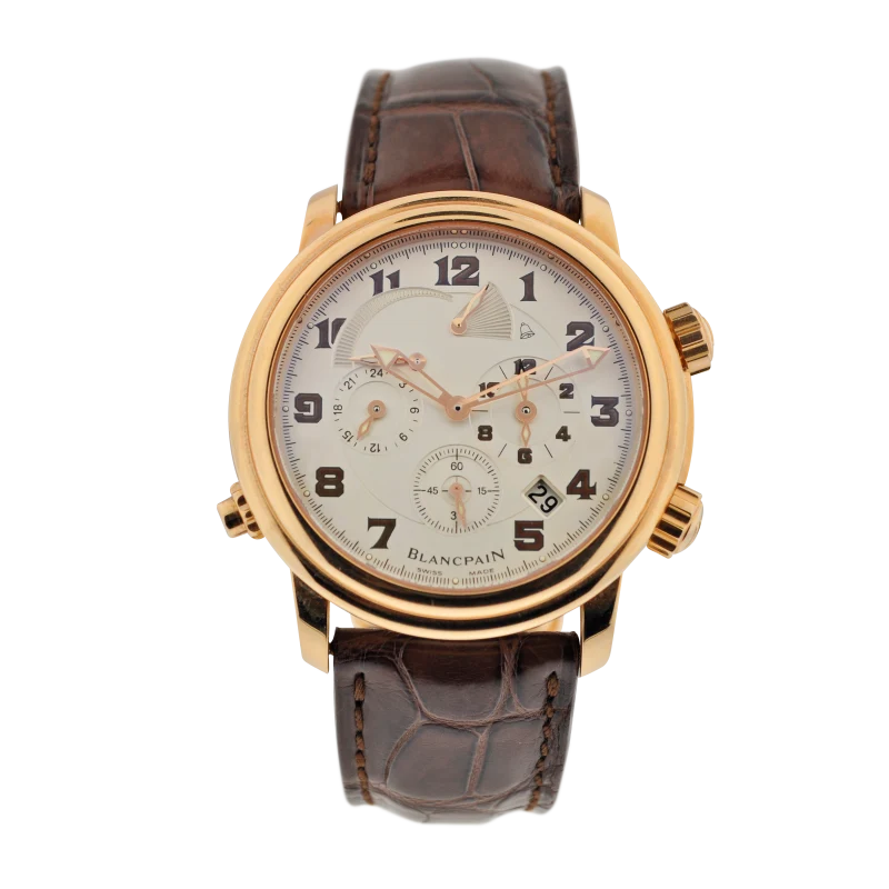 Blancpain Leman Reveil GMT Reference 2041-3642M-53BDA, a rose gold automatic wristwatch with date, Circa 2005