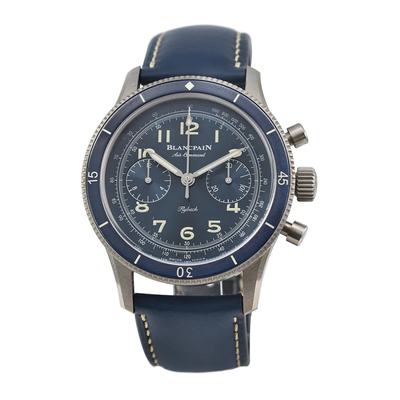 Blancpain Air Command Flyback Reference AC02-12B40-63B, a titanium automatic wristwatch with chronograph