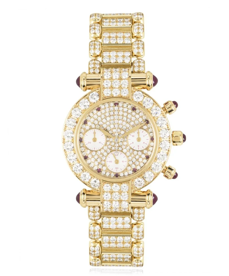 CHOPARD IMPERIALE YELLOW GOLD DIAMOND & RUBY SET 38/3168-21