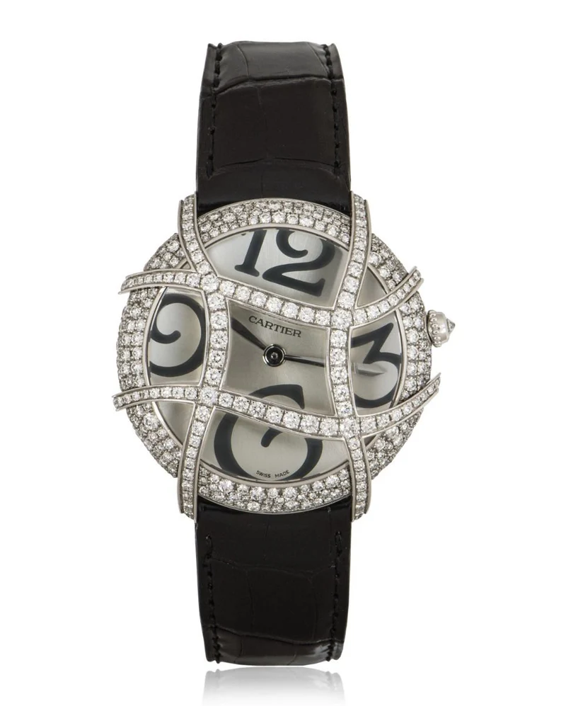 CARTIER RONDE FOLLE LIBRE WHITE GOLD DIAMOND SET WJ304350