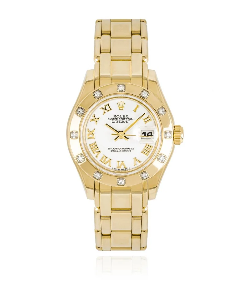 ROLEX PEARLMASTER DATEJUST DIAMOND BEZEL 80318