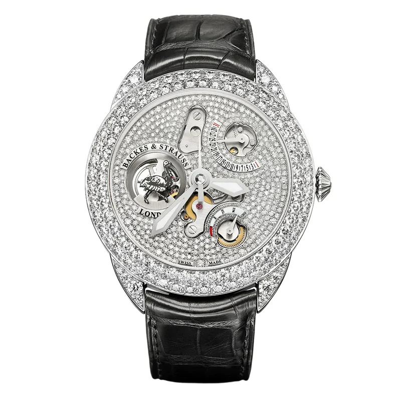 BACKES & STRAUSS The Earl of Strauss White Gold Diamond Model Ref : PC.45.MM.D2R.WG.EarlofStrauss