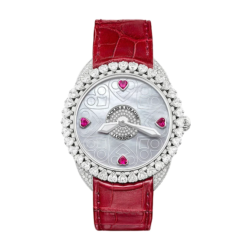 BACKES & STRAUSS Renaissance Piccadilly 40 White Gold & Diamonds Model Ref : PC.40.MM.DH.FULL