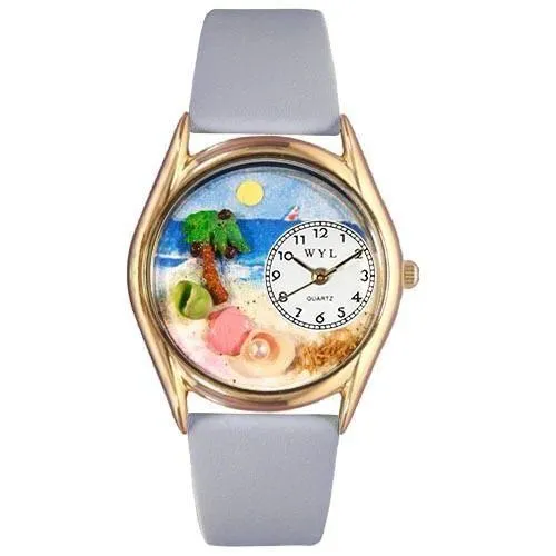 Palm Tree Watch Small Gold Style