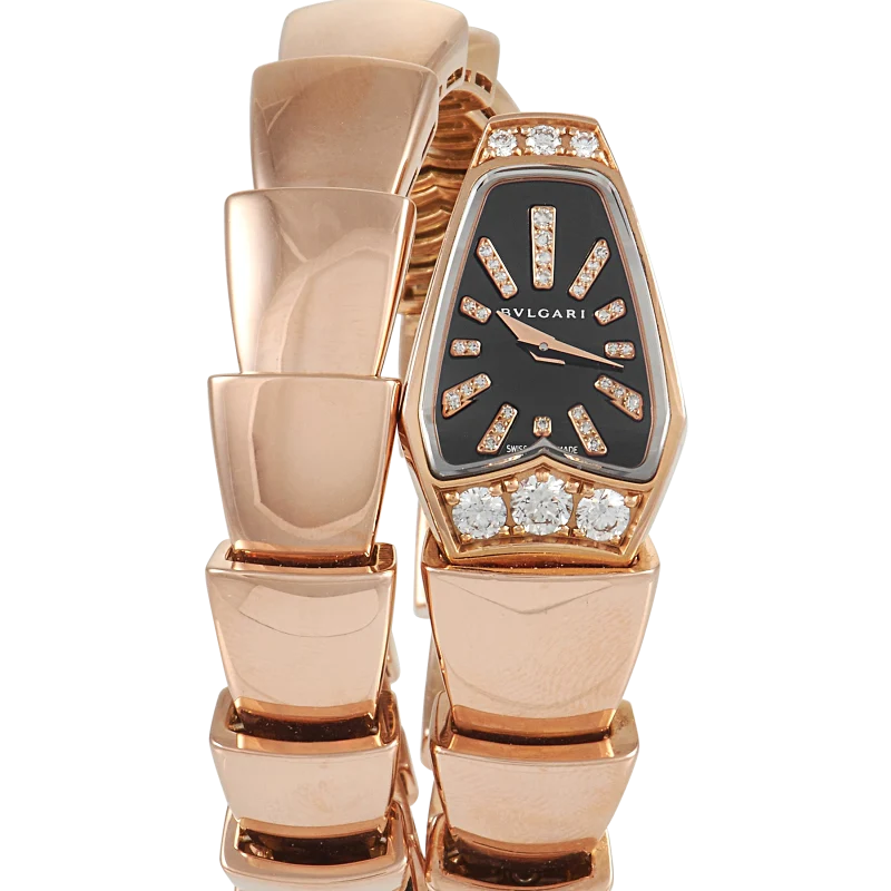 Bvlgari Serpenti Reference 101788, a rose gold quartz wristwatch with bracelet