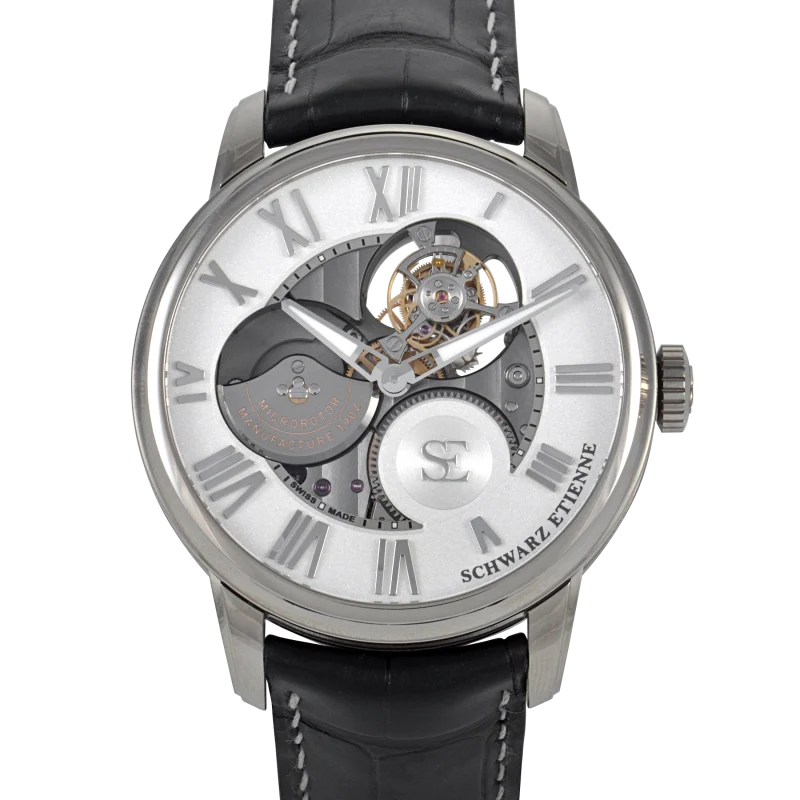 Schwarz-Etienne ‘La Chaux-de-Fonds’ Reference WCF09TSE06WG04AA, a white gold automatic wristwatch with tourbillon
