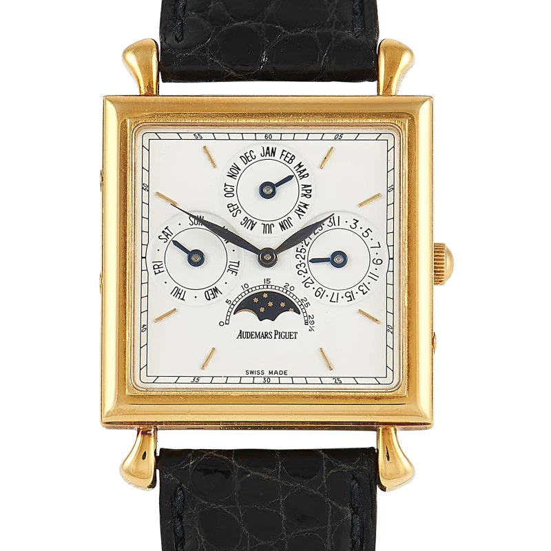 Audemars Piguet Perpetual Calendar Square Reference 25749BA.OO.A002XX.01, a yellow gold manual wristwatch with perpetual calendar