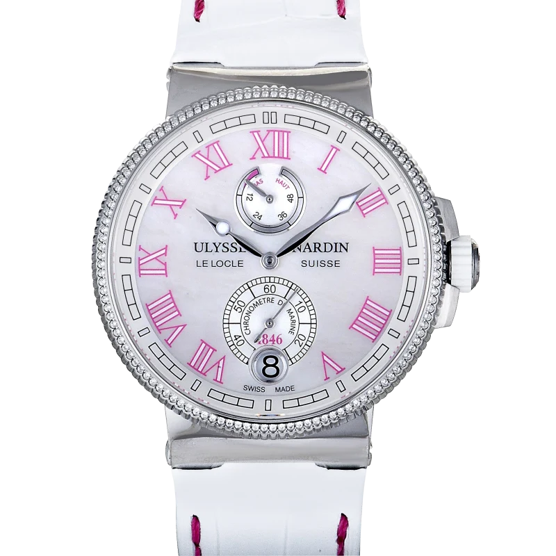 Ulysse Nardin Marine Reference 1183-126B/470, a stainless steel automatic wristwatch with date and power reserve