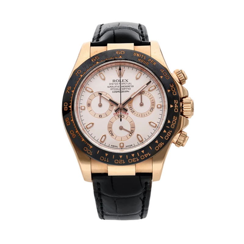 Rolex Daytona Reference 116515, a rose gold automatic wristwatch with chronograph, Circa 2010's