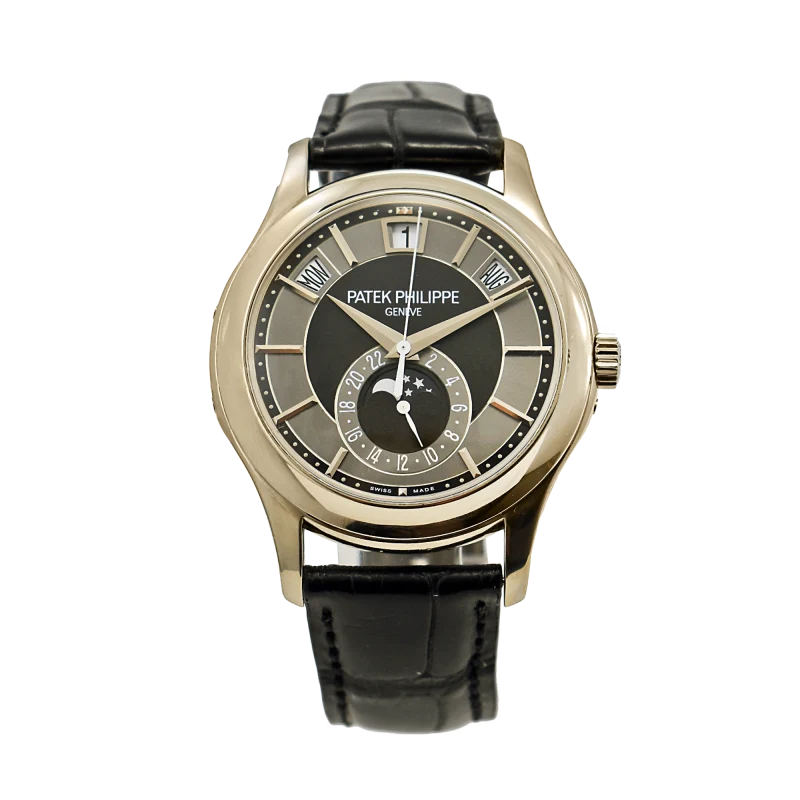 Patek Philippe Reference 5205G, a white gold automatic wristwatch with annual calendar, Circa 2010