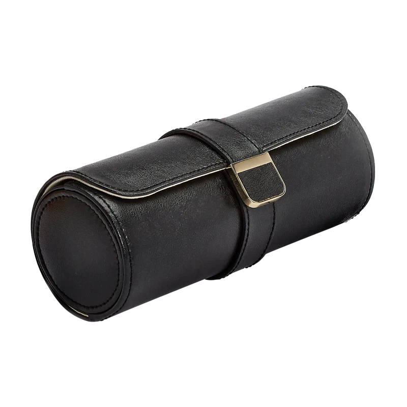 WOLF Palermo Double Watch Roll and Jewelry Pouch