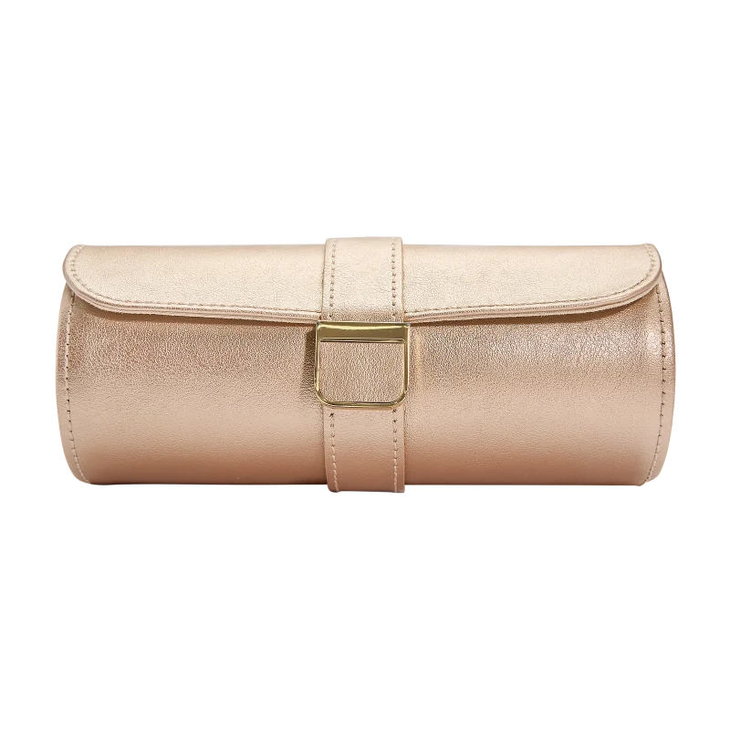 WOLF Palermo Double Watch Roll and Jewelry Pouch