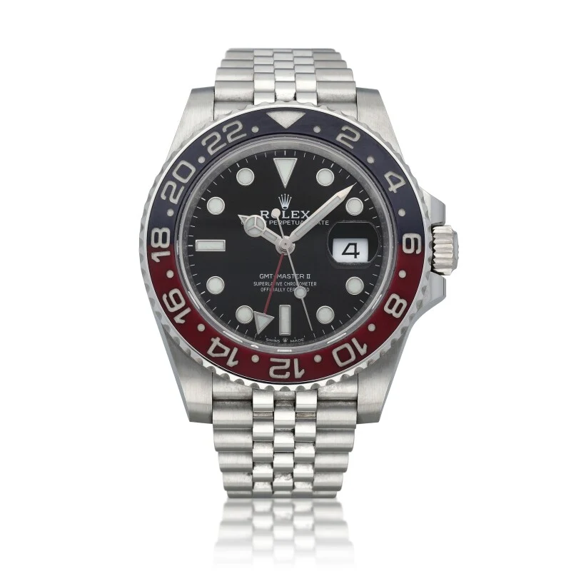Rolex GMT-Master II "Pepsi" Reference 126710BLRO, a stainless steel automatic wristwatch with date and bracelet, Circa 2019