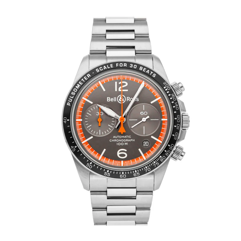 BELL & ROSS BR V2-94 Garde-Cotes Chronograph REF BRV294-ORA-ST/SS