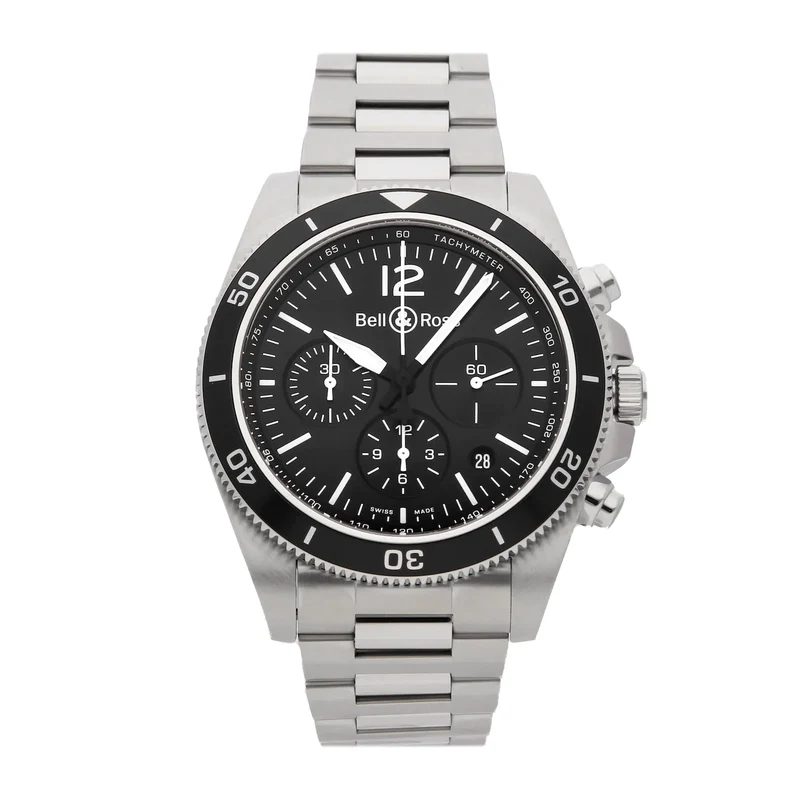 BELL & ROSS BR-V3 Chronograph REF BRV394-BL-ST/SST