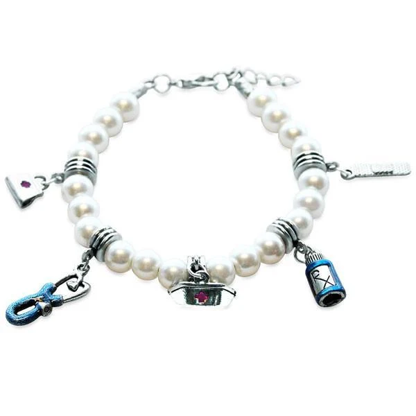 Nurse Charm Bracelet in Silver