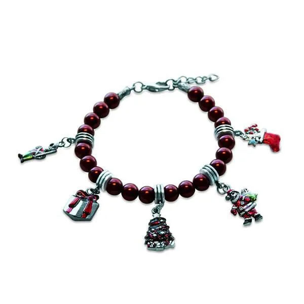 Christmas Charm Bracelet in Silver