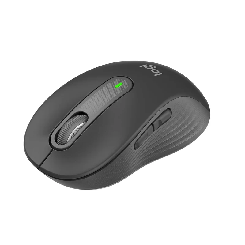Logitech Signature M650L Wireless Mouse, 2-Year Battery, Silent Clicks, Customisable Side Buttons, Bluetooth - Graphite