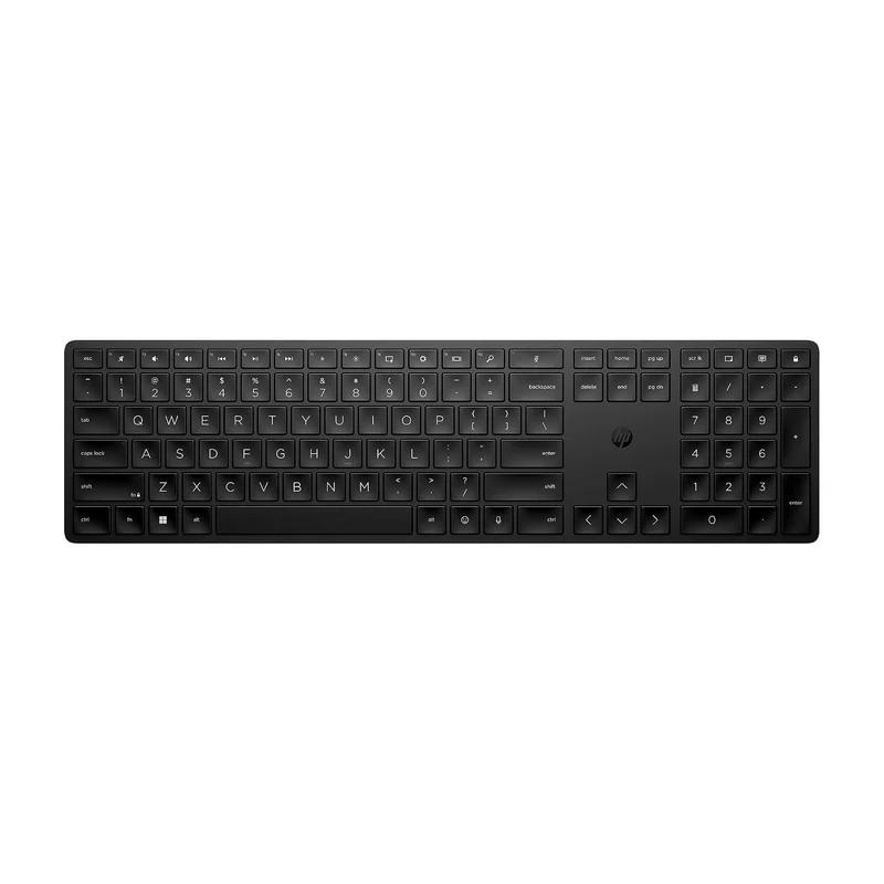 HP 450 Programmable Wireless, Full Size; 3-Zone Layout Keyboard, 2.4 GHz Wireless Connection, Compatible with PCs with Available USB-A Port