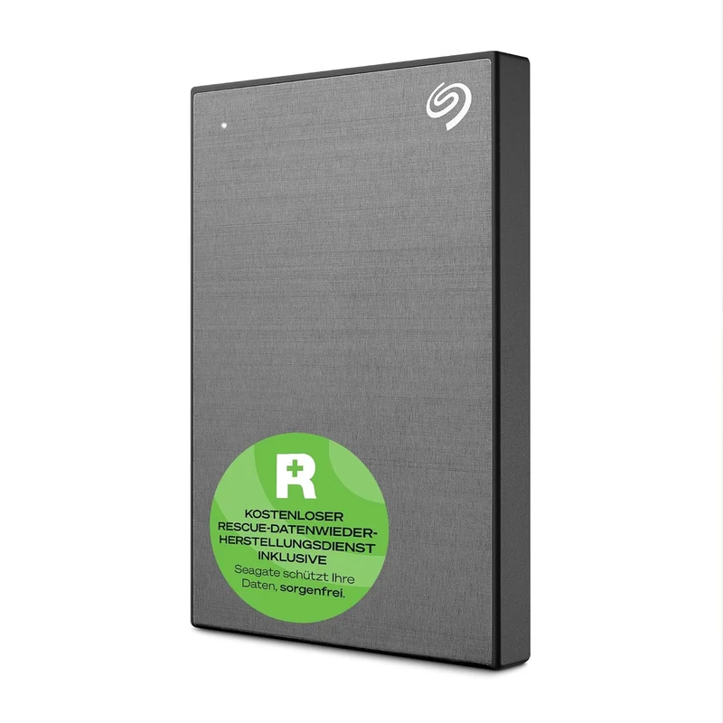 Seagate One Touch 1TB External HDD with Password Protection, USB, Space Gray, for Windows and Mac, with 3 yr Data Recovery Services (STKY1000404)